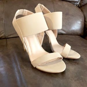 Glaze Strappy Nude heels